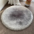 漂真长毛圆形的地毯客厅地垫仿羊毛电脑椅子毛毛圆地毯卧室床边毯白色 灰色 直径60cm