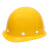 七格匠 玻璃钢安全帽工地加厚防砸头盔建筑施工劳保透气安全帽 玻钢型加厚款不带透气孔橙色 