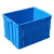 加厚塑料周转箱长方形特大号工业箱子带盖胶框储物框大收纳盒筐子 周转箱+盖子蓝色(有盖) 外径长宽高540*420*330