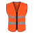 反光安全背心马甲施工建筑工程工地工人安全服网布衣荧光印字交通 耐磨款式橙色
