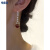 特奇玛蝴蝶红色贝珠高级感设计耳环时尚百搭耳坠2024年新款潮个性耳饰 红色贝珠耳环
