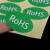 rohs贴纸绿色环保标签 无卤标签 R0HS标识 环保标志贴纸 标贴定制 5030MM绿底黑字1000贴