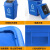 摇盖垃圾桶大号大容量洗手间垃圾桶带盖长方形夹缝翻盖直投商用大 30升加厚带盖蓝色-赠垃圾袋10只