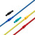 铸固 对接端子 PVC子弹头对接冷压端子连接器公母电线对接头 蓝色0.5-1.5平方-50套