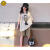 G.DUCK KIDS小黄鸭女童夏装中大童短袖T恤2024新款时髦加菲猫圆领上衣女 白色-d164 110cm