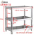 百圣牛出口品质电磁炉支架厨房置物架台面多层不锈钢厨房落地微波炉 长120宽50高80三层