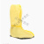 酸碱鞋套化工化学品液体实验防护防硫酸防酸碱鞋套靴套pvc危化品 黄色防化鞋套(10双) 更大码