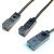 传感器三线npn常开常闭24V电感式限位金属感应微小型方形 BX1-H2 一米  NPN常开 BX1-F4 两米 NPN常开