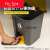适用脚踏带盖厨房环卫桶脚踏式商用大加厚 100升灰桶灰盖桶2卷垃圾袋