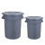 卡英 圆形塑料桶 大容量储水桶 工业物业桶 水桶带盖 C型60L