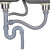 盔盾 不锈钢水槽下水管配件下水器加延长排水管 110不锈钢头带提篮