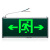 敏华电工（MINHUA）消防应急灯LED安全出口疏散标志灯停电诱导逃生指示牌5W 单面双向(后出线)