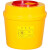 利器盒针头圆形锐器盒黄色医院用垃圾桶一次性废物诊所废弃桶 5L50个