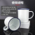 POMEX搪瓷量杯白瓷缸白瓷量杯500ml