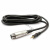 麦克风专用线6.5 3.5接口音频线v8客所思魅声声卡话筒连接线 2米黑线(普通硬皮)小插头