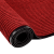 洛楚（Luxchic）PVC双条纹地毯 酒店大门口迎宾防滑垫吸水脚垫楼梯走廊餐厅地垫商用 酒红色 1.2米宽15米长
