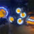 小龟电动车配件龟五梦工厂车灯  透镜大灯 前后转向灯加尾灯全套 冰蓝白 单个尾灯
