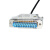 FTDI USB转DB25 公头25针 ROLAND罗兰刻字机连PC RS232串口通讯线 DB9款(无芯片) 1.8m