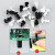 白色尼龙铆钉塑料绝缘子母扣子R型R2/3/4/5/6PC板按压式固定卡扣 R3100 (100个) 白