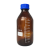 补料瓶发酵罐取样瓶废液瓶缓冲瓶负压吸引器取样瓶流动液相瓶GL45塑料孔盖试剂瓶单通两通三通四通 1000ml棕色蓝盖瓶