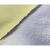 芳纶铝箔布 凯夫拉防火防热布 焊接机器人防护服用布 黄色/300g/平米 长0.5m*宽1.5m