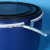 150L升法兰桶加厚开口塑料桶圆桶带盖储水化工桶海鲜发酵泔水密封 150升桶身不含盖和箍