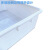 塑料冷冻盘物料工具长方形塑料盆海鲜生鲜冰盘白盆塑料盘白色收纳 白色上外长宽高235*160*70mm