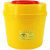 适用于利器盒医疗锐器盒医院一次性诊所垃圾桶针头圆形方形黄色口腔废弃 圆形8L