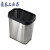 无盖垃圾分类不锈钢垃圾桶厨房客厅双桶大号干湿分离两用纸篓 10L圆形不锈钢(加厚201材质