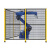 密孔烤漆护栏工厂车间自动化设备机械臂安全隔离围栏网机器人护栏 2米高立柱间距1.2米
