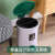脚踩式垃圾桶家用客厅厨房卧室厕所大号带盖脚踏双桶收纳圆形纸篓 经典绿10升（箱整12只）