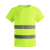 LISM背心荧光骑行马甲安全施工T恤夏季短袖地反光透气衣夜间荧光服 橙色-L码