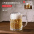 布蔓纯日本进口品质德国精酿啤酒杯轻奢大酒杯商用创意札啤杯水晶玻璃杯 小号两个装 0ml