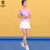 奥西劳德（OUXLDNE）羽毛球服男士套装短袖透气速干运动球衣比赛训练服三件套女士套装 宝蓝色 女款套装 S