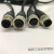 M12连接器防水航空插头带线4芯5芯8芯12芯公母头注塑传感器连接线 4芯直母头 标准PVC线  2米现货