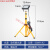 定制led投光灯支架探照灯移动工作灯工地照明户外超亮100w200w投 50W一头(暖白光)