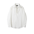 九牧王（JOEONE）韩国小众风白色褶皱质感抽绳设计衬衫男休闲宽松百搭长袖衬衣 白色 M