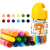 得力（deli）水溶性炫彩棒油画棒12色蜡笔儿童绘画玩具男女孩生日礼物72054 