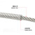 画萌304不锈钢包塑钢丝绳包胶塑胶钢丝绳透明带皮钢绞线2/3/4/5/6/8mm 外径Φ1.0mm 1m