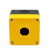 德力西LAY5S-HZ 按钮盒1孔 2孔 3孔白  黄面盖急停防水按钮开关盒 HZ21二孔白面盖(按钮盒)