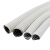 包塑金属软管白色蛇皮管阻燃PVC电线电缆保护套管 普通白色38/40mm/20米