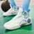 运动鞋2024夏季新款网面透气篮球鞋男孩百搭时尚青少年跑鞋 白紫 41