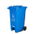 定制垃圾分类垃圾桶户外大号脚踩环卫垃圾箱带轮带盖大容量商用24 60L特厚脚踩分类蓝色可回收