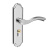 卧室门锁家用通用型房门锁具室内门把手木门执手 欧式老式手柄 D款-不锈钢 35-45MM 通用型 带钥匙