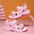 七波辉（7-PE）女童凉鞋2024新款夏季软底防滑运动宝宝儿童女孩公主沙滩鞋中大童 白色 28码