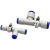SMC型插管式真空发生器ZH10DS-06-06-08 真空气体制造 负压发生器 高流量ZH13DL一08一10一10