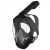 潜水面罩潜水镜面具全干式防水防雾游泳装备全脸浮潜面罩 黑粉S/M