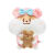 奶茶鼠的想法挂件变装系列毛绒公仔汉堡蜜蜂款毛绒可爱玩具玩偶 抱熊公仔