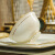 妙普乐北欧碗碟套装家用景德镇陶瓷器餐具套装欧式金边碗盘方形 60件方 形金边餐具 0头