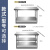 厨房不锈钢操作台案板工作台商用双多层不锈钢桌子切菜打荷打包台 加厚长50宽40高80双层